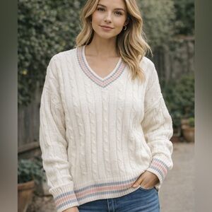 Vintage Angelo Litrico cableknit sweater